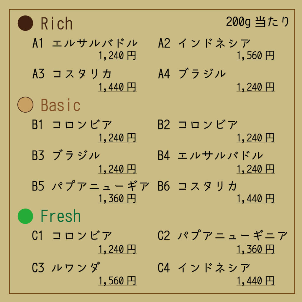 煎りたて焙煎日がわかるコーヒー豆xy2